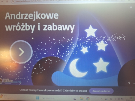 Andrzejki klasowe i szkolne